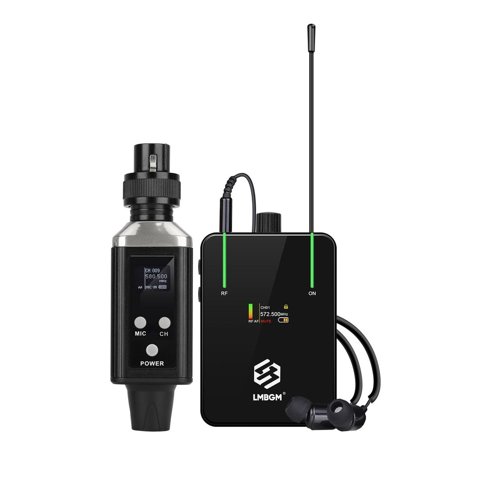 AR9 UHF Mono Wireless in-Ear Monitor Pro System Transmitter and Beltpack Receive