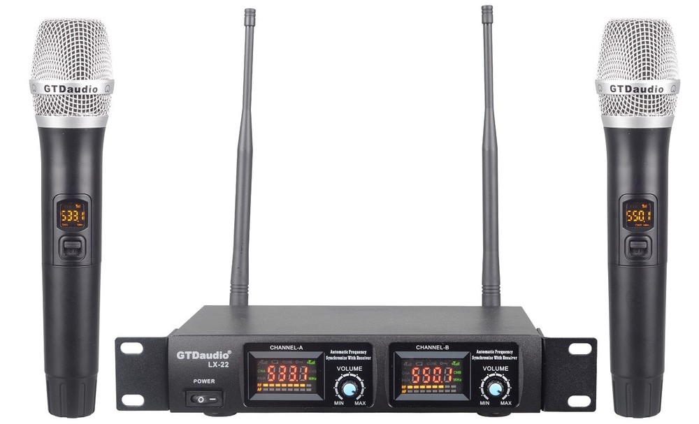 GTD Audio 32 Selectable Channels Wireless Handheld Microphone Mic system LX-22