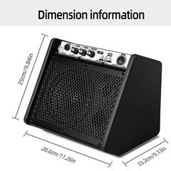 Coolmusic DM20 20W Bluetooth Personal Monitor Amplifier Electric Drum Amplifier
