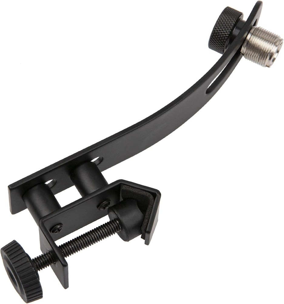 1Pcs Yootones Drum Microphone Shockproof Clip Rim Mount Holder Metal Black