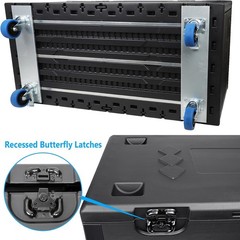 44″ Utility Stackable Heavy Duty ATA Rolling Road Case for DJ Equipment Storage