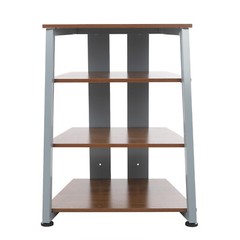 4-Layers AV Media Stand Stereo Stand Media Holder w/ Storage Shelves 110.23 lbs