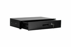 2 Space Short Rack Case Drawer Lock and 2 Keys – Black