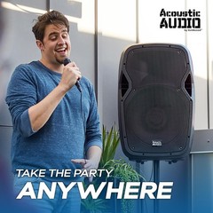 PRORECK 12″ Active Speaker 1000W Bluetooth Karaoke Home Party Audio Sound System