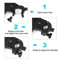 Microphone Stand Plastic Tray Phone Holder ClampOn Rack 10.6×8 Inch Large