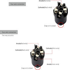 Speakon NL4FC， NL4 Connector Round Speaker Plug Twist Lock 4 Pole Speaker Plug C