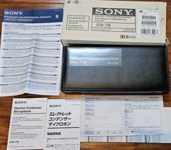 Sony ECM-77B Electret Condenser Omnidirectional Lavalier Microphone – New In Box
