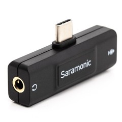 Saramonic SR-EA2U USB-C Audio Interface with 3.5mm Microphone Input for TRS or T