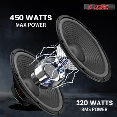 5Core 15″ Subwoofer Speaker 450W MAX 8Ohm Replacement Audio PA DJ Sub Woofer