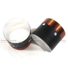 2pcs(1pair) 50.8mm White aluminum Bass voice coil Pure copper Round wire 8 ohm