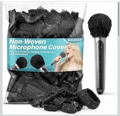 100PCS MAQIHAN Microphone Cover – Mic Covers Disposable Odorless Non-Woven…