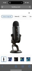 Blue Yeti Professional Multi-Pattern USB Condenser Microphone – Blackout