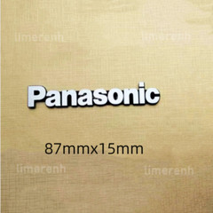 4 pcs Panasonic Logo Badge Emblem Replacement piece 87mmx15mm