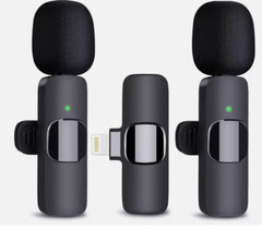 Lavalier Microphone Wireless Audio Video Recording Mini Mic For iphone lighting