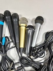 LOT OF 10 Various Brands & Models Microphone Used Working