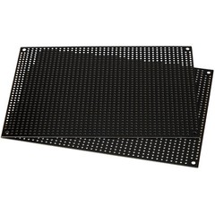 Black Perforated Large Hole Crossover Board Pair 5″ x 7″