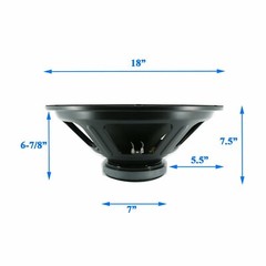 1x EMB SB-18 1800W 18″ 8-Ohm Replacement Speaker for JBL,Yamaha,Cerwin,Peavey…