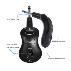 Rowin G3 Plug Wireless System 2.4G 4 Chan Low Latency Transmitter Receiver JW-03