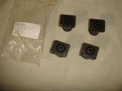 4 NEUTRIK NL4MP 4 POLE SPEAKON CHASSIS PANEL MOUNT CONNECTOR SPEAKER TERMINAL