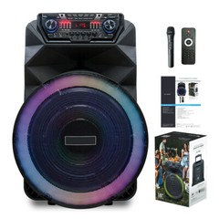4500W Peak Power 18-Inch Portable Party Speaker – Rechargeable with Deep Bass