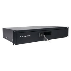 Sound Town 19-inch 2U Locking Rack Drawer, with Protection Foam (STRD-2D)