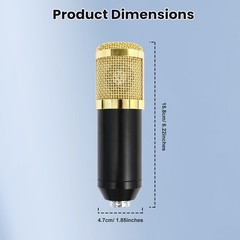 Home Studio Recording Kit Mixer Condenser Microphone Bundle for Music Podcast