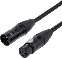 Amazon Basics XLR 3-Conductor Star Quad Balanced Microphone Cable 3-Foot, Black