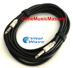 30ft 1/4″ Instrument Guitar Bass Amp Keyboard Audio Patch Cable Cord Wire VWLTW