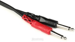 Hosa CPR-202 Stereo Interconnect Cable – Dual 1/4″ TS Male to Dual RCA Male –