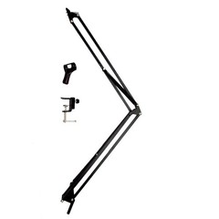ChromaCast Pro Series 38 Scissors Arm Adjustable Microphone Desk Stand with Boom