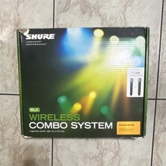 Shure BLX Wireless Combo System PG58 Wireless Handheld Microphones Black