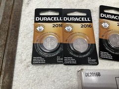 5 2016 Duracell Coin Cell Batteries-Lithium 3V-(CR2016, ECR2016, DL2016) Ex 2030