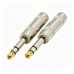 10Pcs 6.35mm 1/4″ TRS Male Plug Heavy Duty Solder Stereo Jack Connector