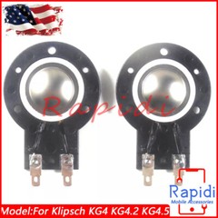 2*For Klipsch KG4, KG4.2, KG4.5, KG5.5 AFT Titanium Tweeter Diaphragm 1″ VCL 8Ω