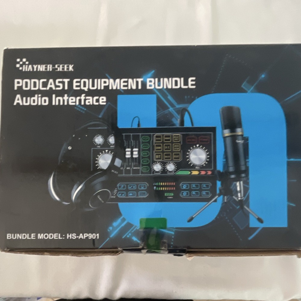 Hayner-Seek P9 Podcast Audio Interface Bundle Plug and Play Wide Compatibility