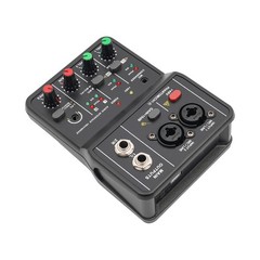 4-Channel DJ Mini Audio DJ Mixer Console Professional Controller Sound Mixer 48V