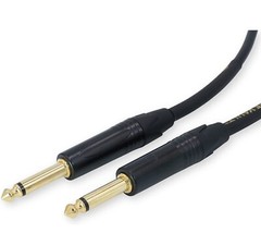 Live Wire Elite Gold Guitar Instrument TS 1/4″ Audio Cable 3 feet. Superior!
