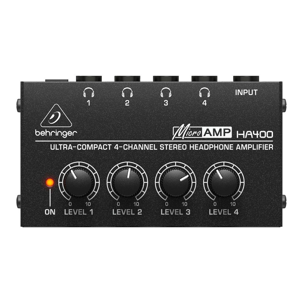 Behringer MICROAMP HA400 | Ultra Compact 4 Channel Stereo Headphone Amplifier