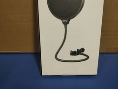 Movo PF-6 Dual Layer Microphone Mesh Pop Filter with Gooseneck Arm and Clamp