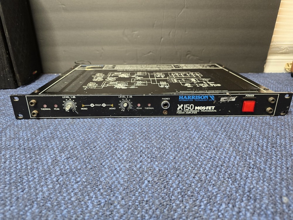 MOS FET AMP HARRISON X150 DUAL CHANNEL POWER AMPLIFIER | Parts / Repair
