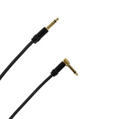 Audio2000’s E28125P2 25Ft 1/4″ TS Right Angle To 1/4″ TS Cable (2 Pack)