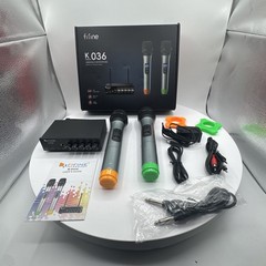FIFINE K036 UHF Dual Channel Wireless Handheld Microphone System 2 Mics