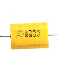 10pc MEA Metallized Polyester Film Capacitor 105k 105 1uF 630V ±10% Axial AID