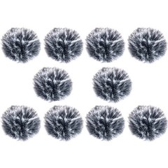 5 Packs Lavalier Microphone Wind Screen Furry Muffs Diameter 1cm Fits Most La…