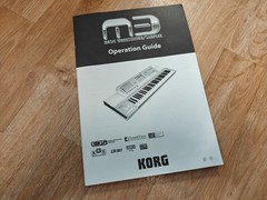 Korg M3 Operation Guide book original