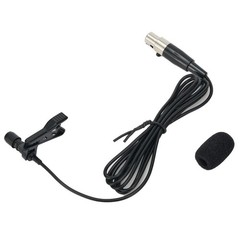 Brand New Microphone XLR 4-Pin 100HZ-20KHZ Black Lapel Lavalier Lecturer