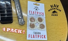 FAT TOAD 20FT Guitar Cables 6 Pack Bundle & 4x BLACK MOUNTAIN Tagua Guitar Picks