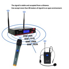 Handheld W/Headset Lavalier Lapel Microphone 4-Channel Sound Mixing USB Console