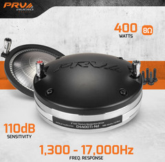 PRV Audio D4400Ti-Nd Titanium Neodymium Compression Driver 2″ 400 Watts NEO