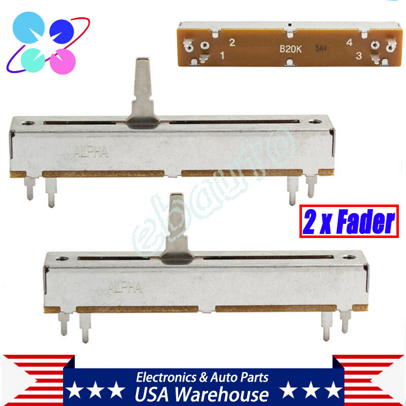 2PCS Channel Fader Replace For PIONEER DDJ-SX DDJ-SR DDJ-SB XDJ-R1 418-S1-701-HA